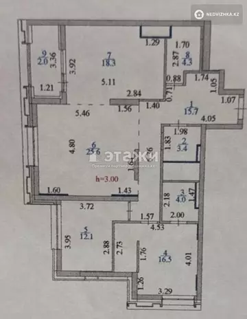 102 м², 3-комнатная квартира, этаж 4 из 12, 102 м², изображение - 18