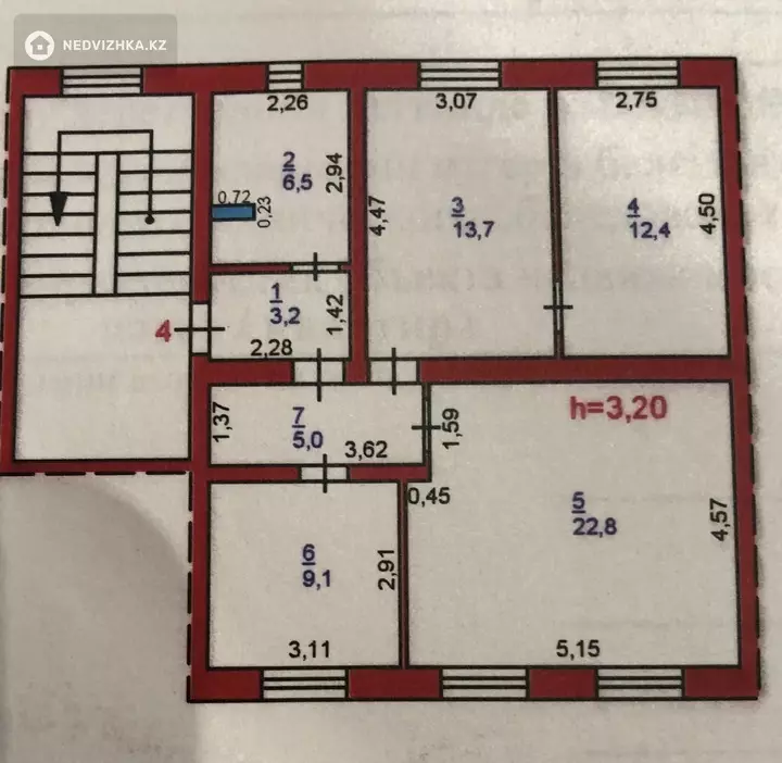 73 м², 3-комнатная квартира, этаж 2 из 2, 73 м², изображение - 1