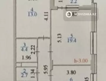 63.7 м², 2-комнатная квартира, этаж 17 из 17, 64 м², изображение - 10
