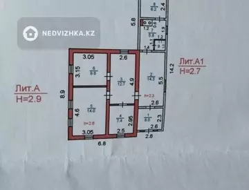 4-комнатный дом, 40 соток, 84 м²