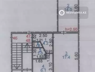 2-комнатная квартира, этаж 1 из 5, 1 м²