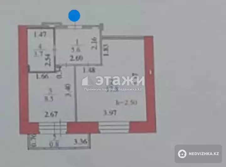 36.4 м², 1-комнатная квартира, этаж 5 из 12, 36 м², изображение - 1