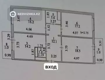 85.6 м², 3-комнатная квартира, этаж 5 из 7, 86 м², изображение - 14