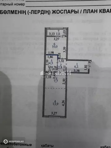 47 м², 2-комнатная квартира, этаж 5 из 9, 47 м², изображение - 9