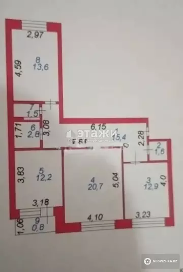 3-комнатная квартира, этаж 7 из 10, 81 м²