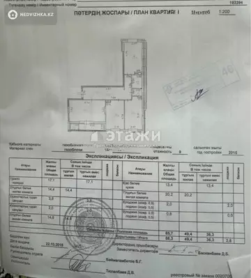 3-комнатная квартира, этаж 8 из 9, 88 м²