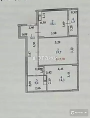 67 м², 2-комнатная квартира, этаж 7 из 16, 67 м², изображение - 27