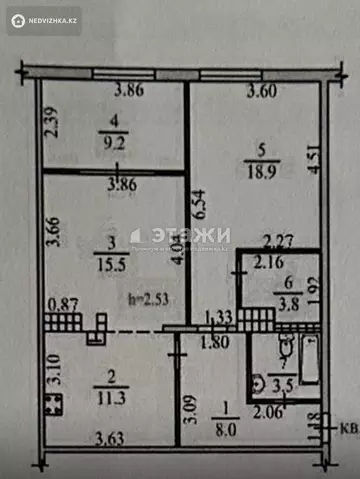72 м², 2-комнатная квартира, этаж 9 из 12, 72 м², изображение - 9