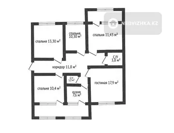 87.7 м², 4-комнатная квартира, этаж 1 из 5, 88 м², изображение - 7