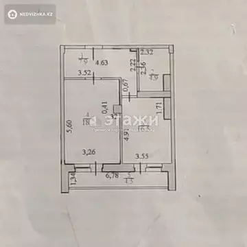 52 м², 1-комнатная квартира, этаж 16 из 18, 52 м², изображение - 4