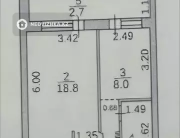 37.5 м², 1-комнатная квартира, этаж 9 из 9, 38 м², изображение - 6
