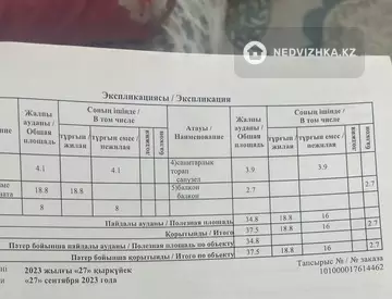 37.5 м², 1-комнатная квартира, этаж 9 из 9, 38 м², изображение - 5