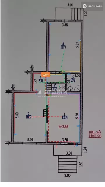 Торговое помещение, этаж 1 из 9, 68 м²