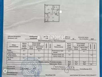 37.4 м², 1-комнатная квартира, этаж 5 из 12, 37 м², изображение - 14