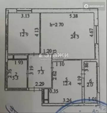 66.4 м², 2-комнатная квартира, этаж 8 из 9, 66 м², изображение - 12