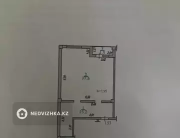 2-комнатная квартира, этаж 2 из 5, 53 м²