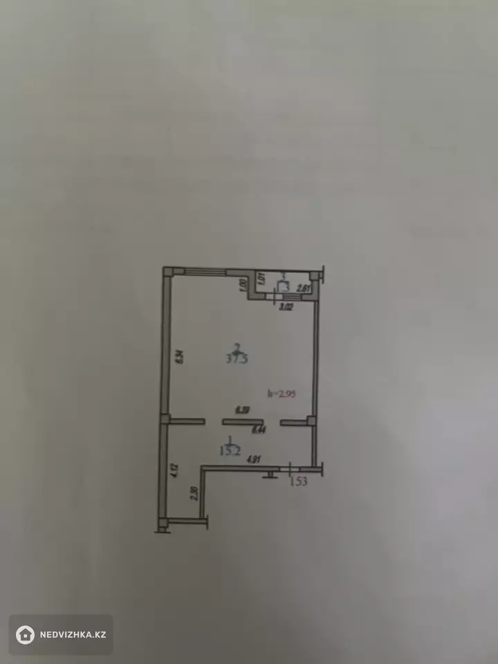 52.7 м², 2-комнатная квартира, этаж 2 из 5, 53 м², изображение - 1