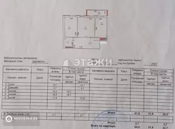 64.5 м², 2-комнатная квартира, этаж 3 из 12, 64 м², изображение - 9