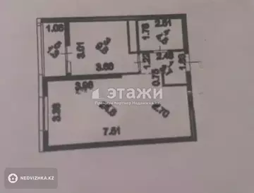 1-комнатная квартира, этаж 11 из 15, 44 м²