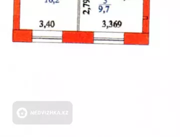 34.2 м², 1-комнатная квартира, этаж 6 из 12, 34 м², изображение - 0