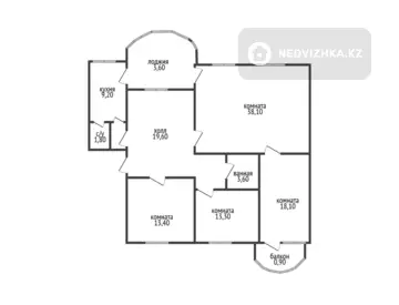 123.2 м², 4-комнатная квартира, этаж 4 из 5, 123 м², изображение - 8