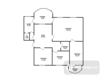 123.2 м², 4-комнатная квартира, этаж 4 из 5, 123 м², изображение - 7