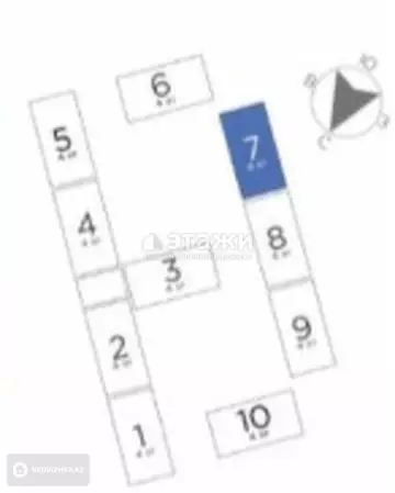 1-комнатная квартира, этаж 3 из 4, 39 м²
