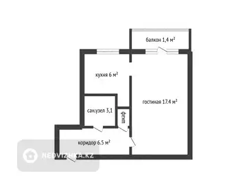 32 м², 1-комнатная квартира, этаж 3 из 5, 32 м², изображение - 11