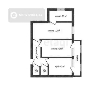 60 м², 3-комнатная квартира, этаж 5 из 5, 60 м², изображение - 21