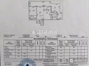 2-комнатная квартира, этаж 24 из 24, 66 м²