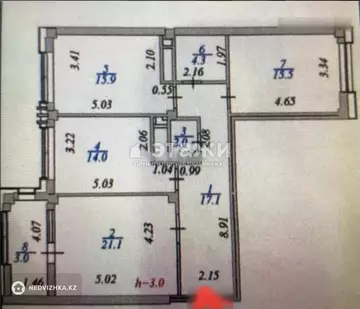 96 м², 3-комнатная квартира, этаж 16 из 18, 96 м², изображение - 20
