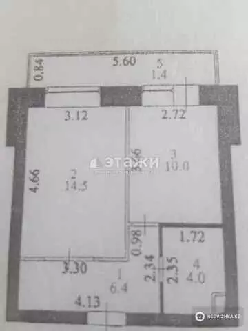 44 м², 1-комнатная квартира, этаж 2 из 10, 44 м², изображение - 9