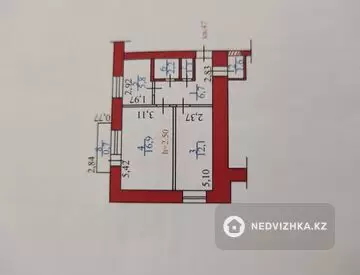 2-комнатная квартира, этаж 8 из 9, 47 м²