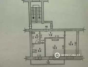50.9 м², 2-комнатная квартира, этаж 2 из 5, 51 м², изображение - 10