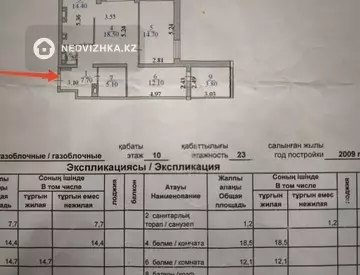 3-комнатная квартира, этаж 1 из 24, 80 м²