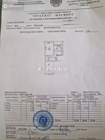 1-комнатная квартира, этаж 7 из 9, 62 м²
