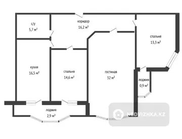 102.1 м², 3-комнатная квартира, этаж 3 из 10, 102 м², изображение - 10