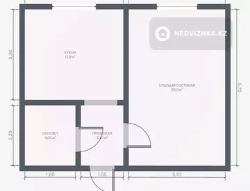 38 м², 1-комнатная квартира, этаж 4 из 4, 38 м², изображение - 11