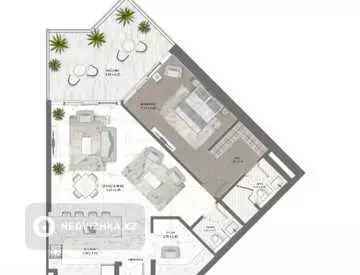 95 м², 2-комнатная квартира, этаж 16 из 29, 95 м², изображение - 10