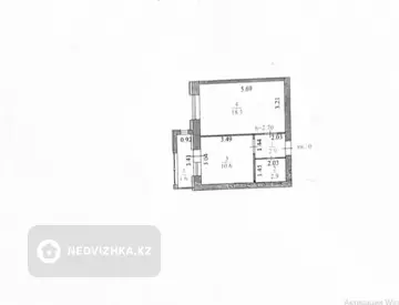 1-комнатная квартира, этаж 1 из 9, 36 м²