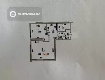 1-комнатная квартира, этаж 6 из 22, 42 м²
