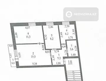 50 м², 3-комнатная квартира, этаж 5 из 5, 50 м², изображение - 7