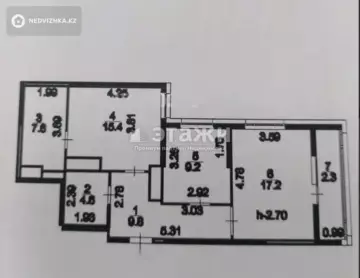 2-комнатная квартира, этаж 12 из 12, 67 м²