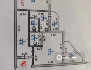 52 м², 2-комнатная квартира, этаж 9 из 9, 52 м², изображение - 7
