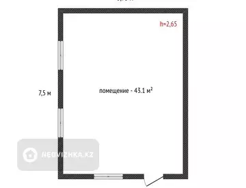 43 м², Торговое помещение, этаж 1 из 1, 43 м², изображение - 7