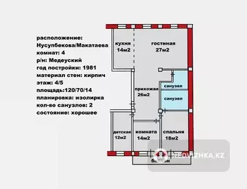 125 м², 4-комнатная квартира, этаж 4 из 5, 125 м², изображение - 10