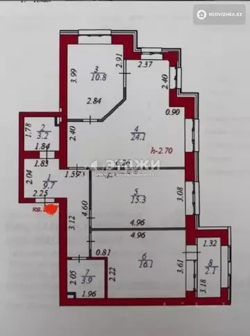89 м², 3-комнатная квартира, этаж 3 из 8, 89 м², изображение - 16