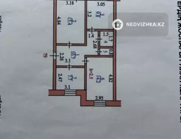 63 м², 3-комнатная квартира, этаж 5 из 5, 63 м², изображение - 16