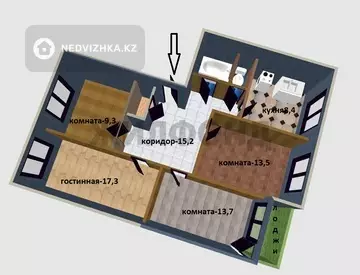 84.9 м², 4-комнатная квартира, этаж 4 из 5, 85 м², изображение - 19