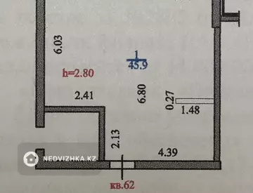 47 м², 2-комнатная квартира, этаж 8 из 10, 47 м², изображение - 7